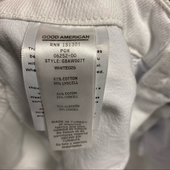 GOOD AMERICAN | Good American Good Boy Wrap Jeans White Size 4 - Picture 10 of 15